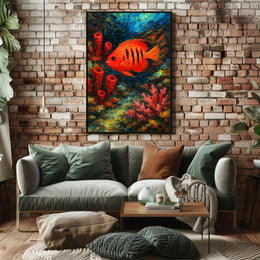 Vibrant Underwater World Poster PosterGoat