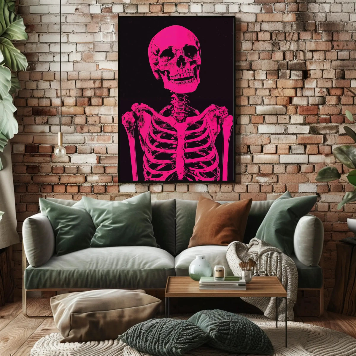 Skeleton Graphic Bold Contrast Poster