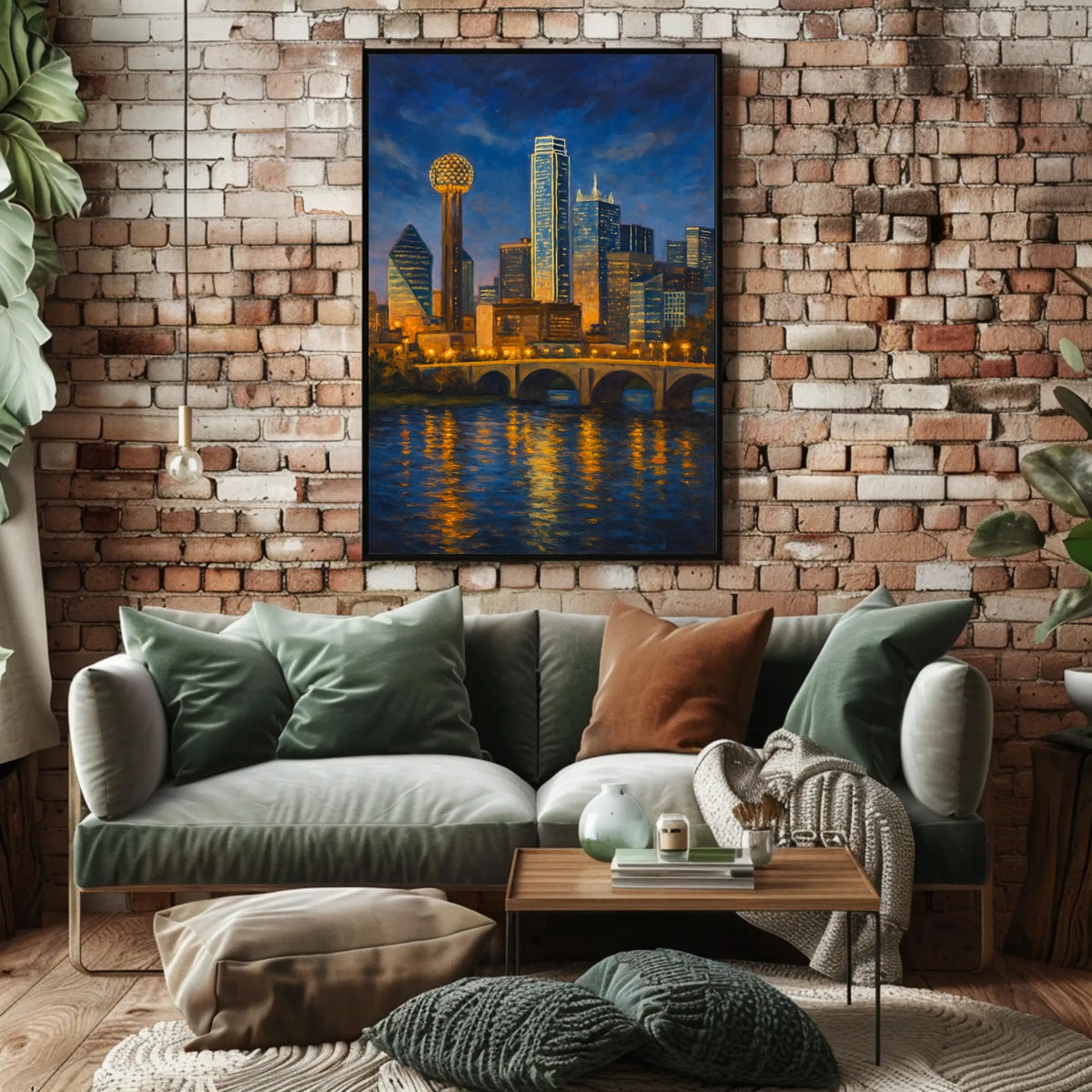 Dallas Skyline at Dusk Poster