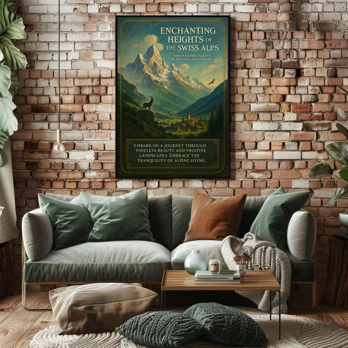 Enchanting Heights Of The Swiss Alps Poster