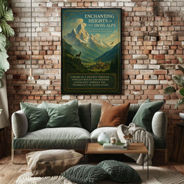 Enchanting Heights Of The Swiss Alps Poster