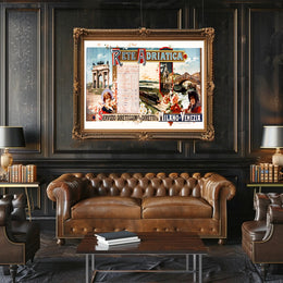 Vintage Romance in Milan-Venice Train Poster PosterGoat