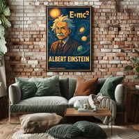 Albert Einstein Cosmic Visionary Poster