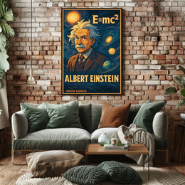 Albert Einstein Cosmic Visionary Poster