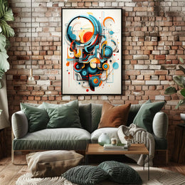 Abstract Geometric Symphony Abstract Poster PosterGoat