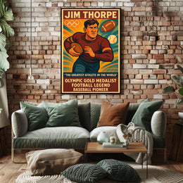 Celebrating Jim Thorpe A Legendary Athlete Jim Thorpe Poster