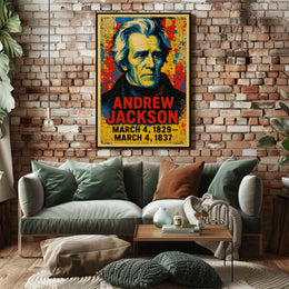 Andrew Jackson 7th President of the United States Street Art Mashup Poster