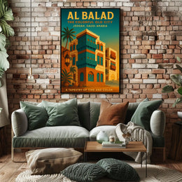 Al Balad The Colorful Old City Poster