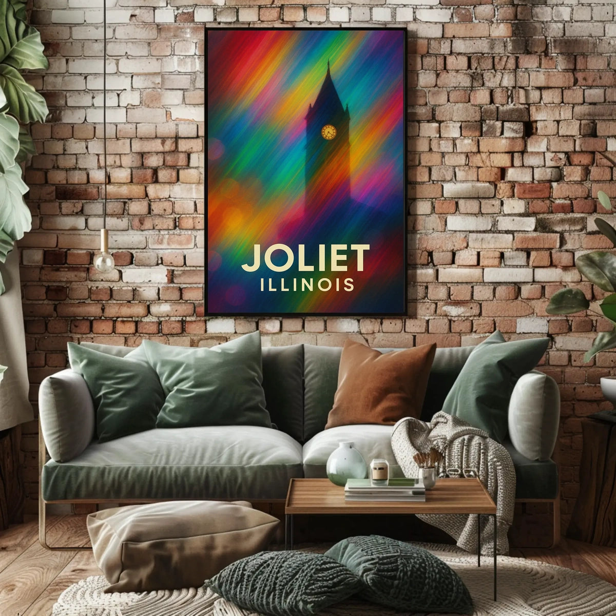 Joliet Cityscape Impressionism Wanderlust Poster