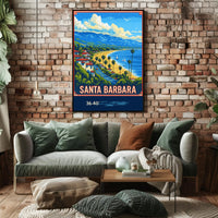 Santa Barbara Coastline Poster PosterGoat