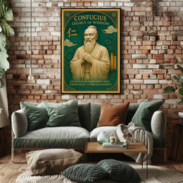 Confucius Legacy of Wisdom Wall Art Print PosterGoat