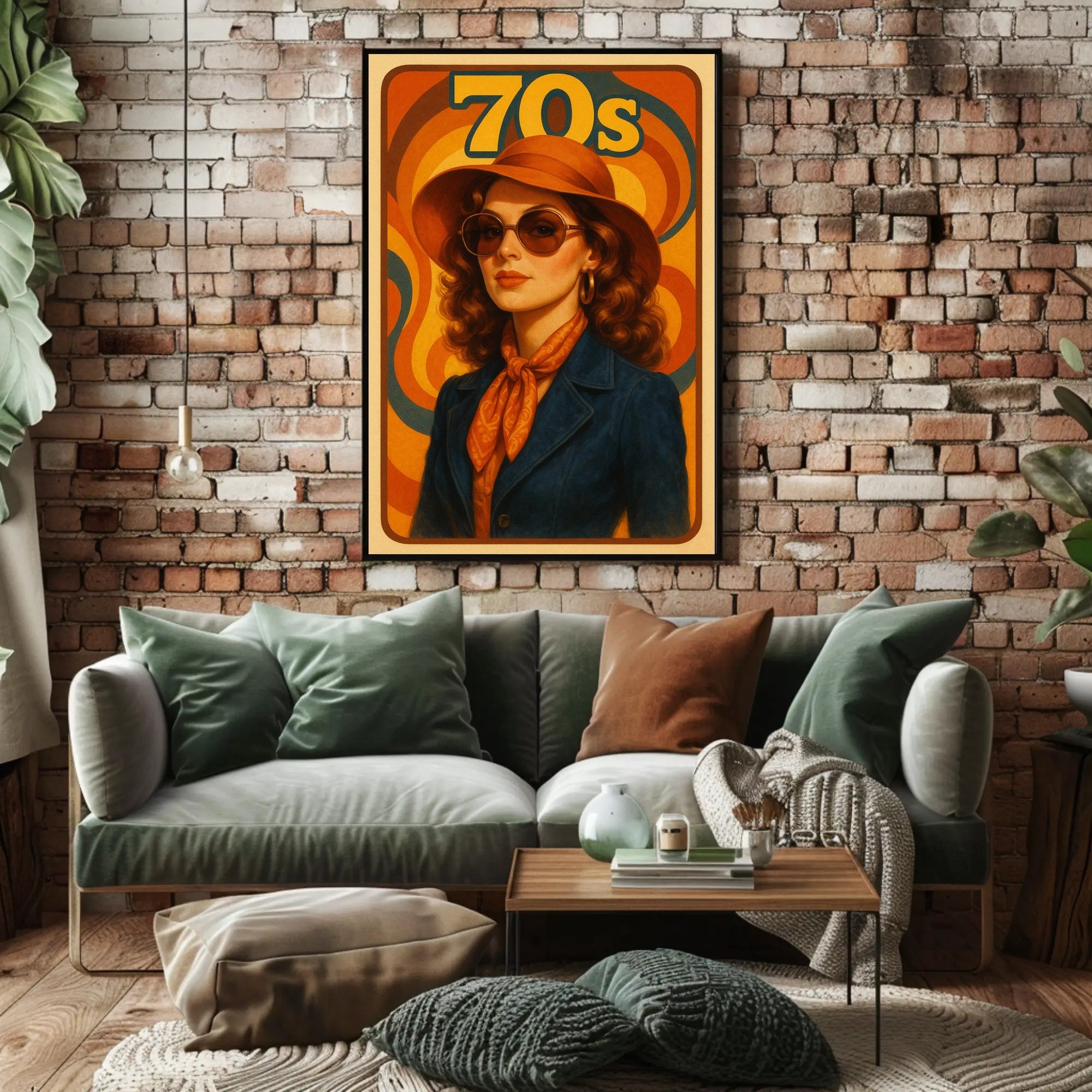 Retro 70s Fashion Vibe Pop Culture Poster