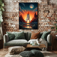 Celestial Launch Poster
