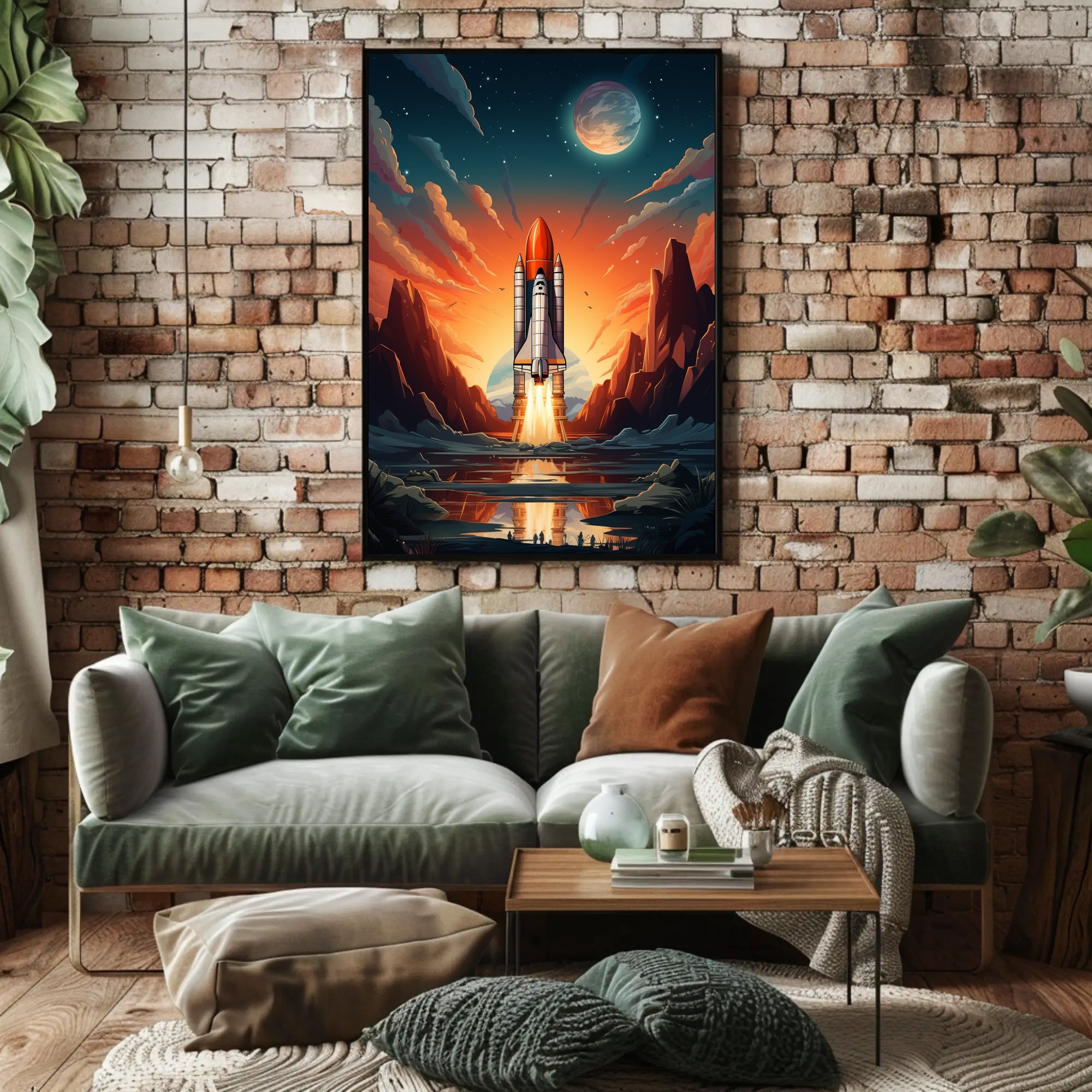 Celestial Launch Poster