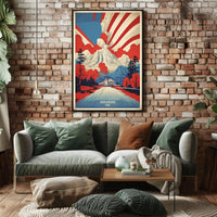 Arkansas Nature Landmarks Vintage Travel Poster