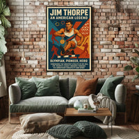 Jim Thorpe Legendary Athlete Poster