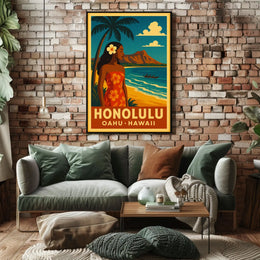 Honolulu Paradise Poster