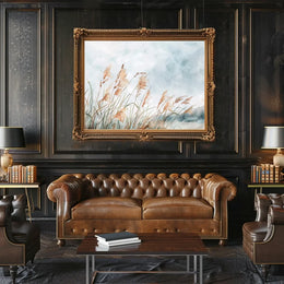 Serene Watercolor Grasses Nature-Inspired Art Poster