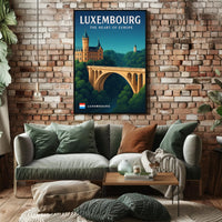 Luxembourg The Heart of Europe Poster PosterGoat