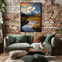 Denali National Park Scenic Poster Wall Art Print