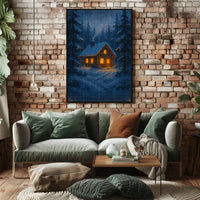 Cozy Winter Cabin Poster