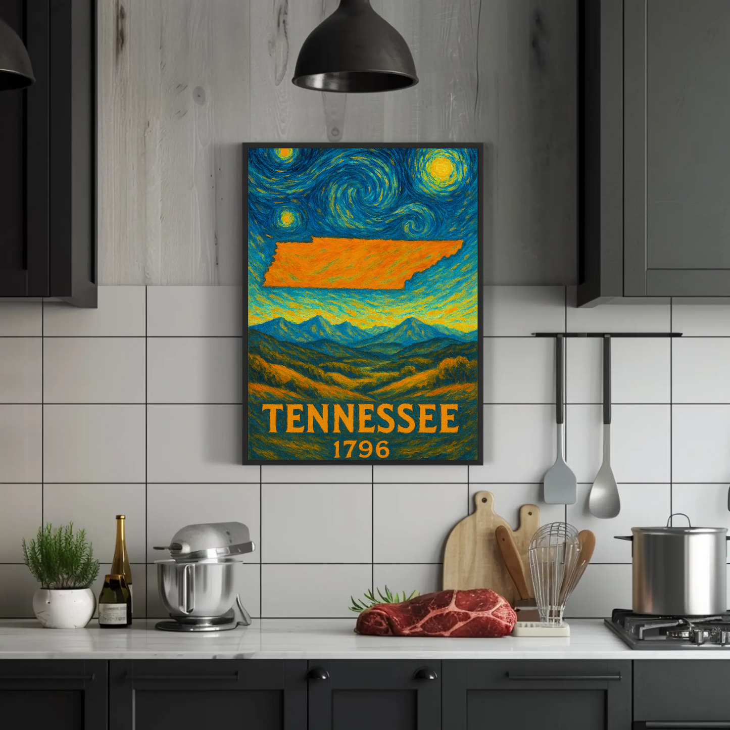 Tennessee Starry Night Poster