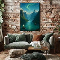 Viking Voyage Through the Fjords Poster