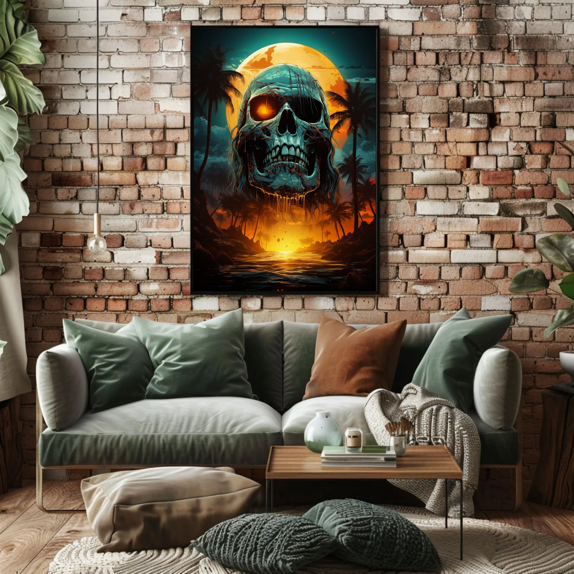 Skull Island Sunset Poster