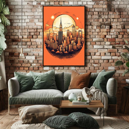 Urban Sunset Poster