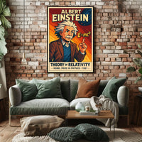 Einstein Relativity Vintage Science Decor Poster
