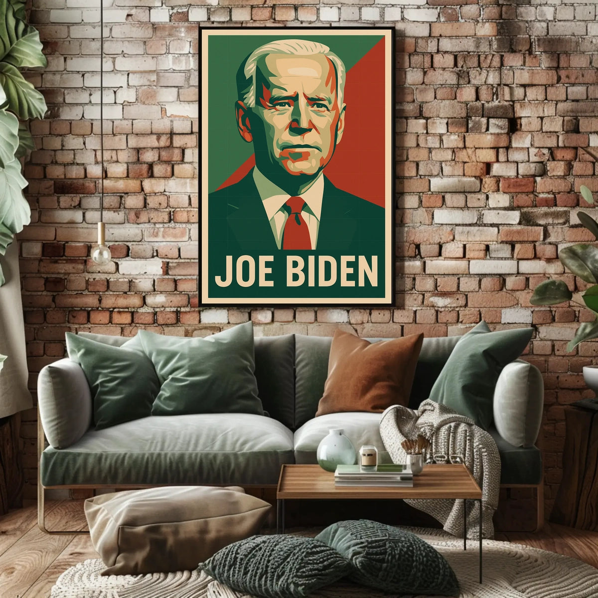 Joe Biden Patriotic Political Leadership Retro Style Poster