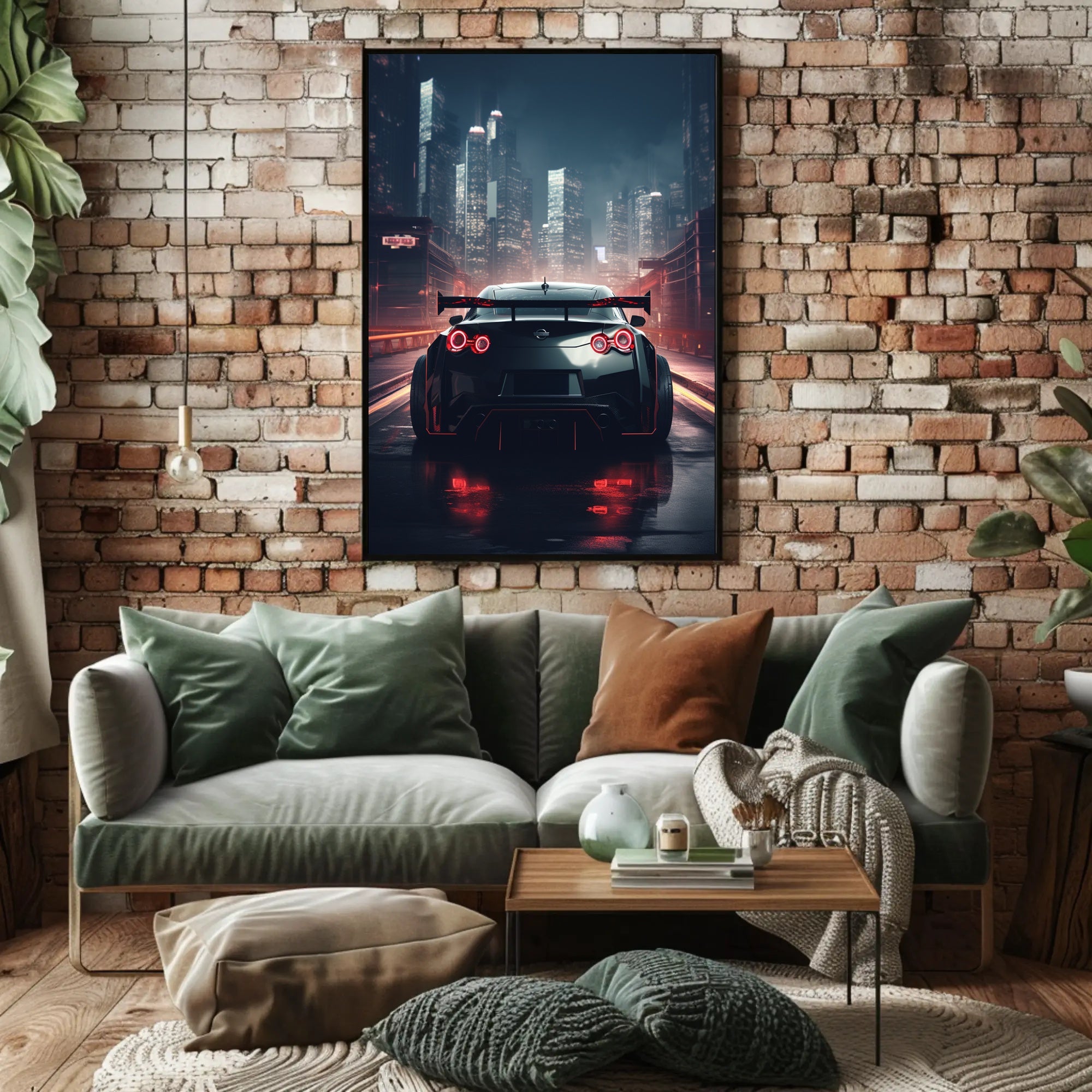 Night Drive In The City Poster