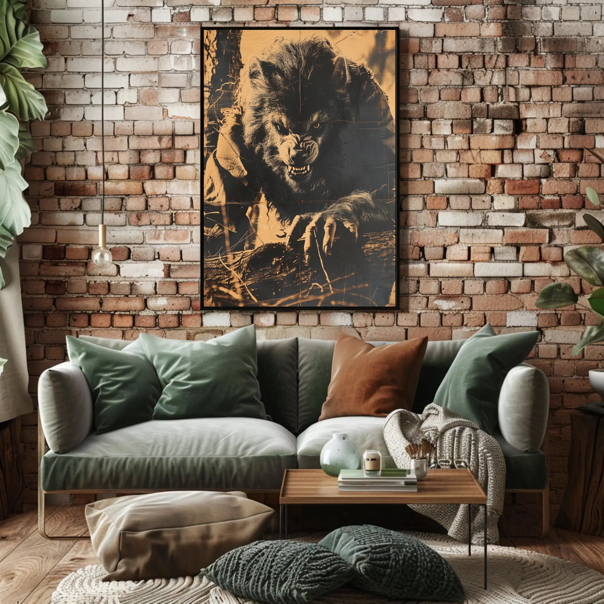 The Ferocious Werewolf Art Print Poster Decor PosterGoat