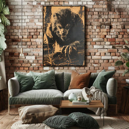 The Ferocious Werewolf Art Print Poster Decor PosterGoat