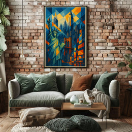 Geometric New York City Poster