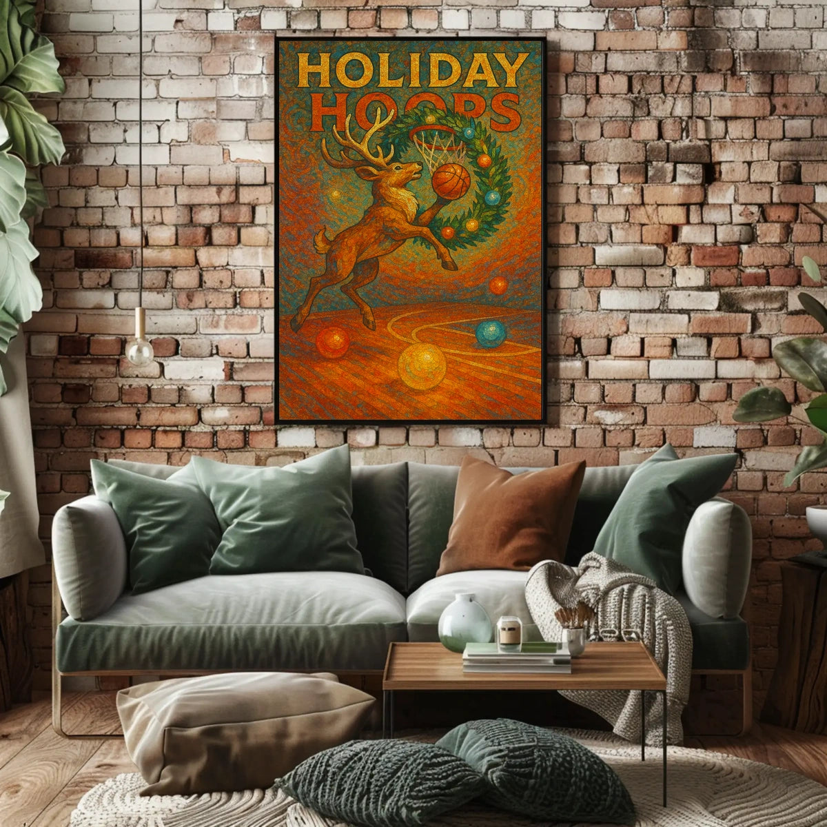 Holiday Hoops Poster