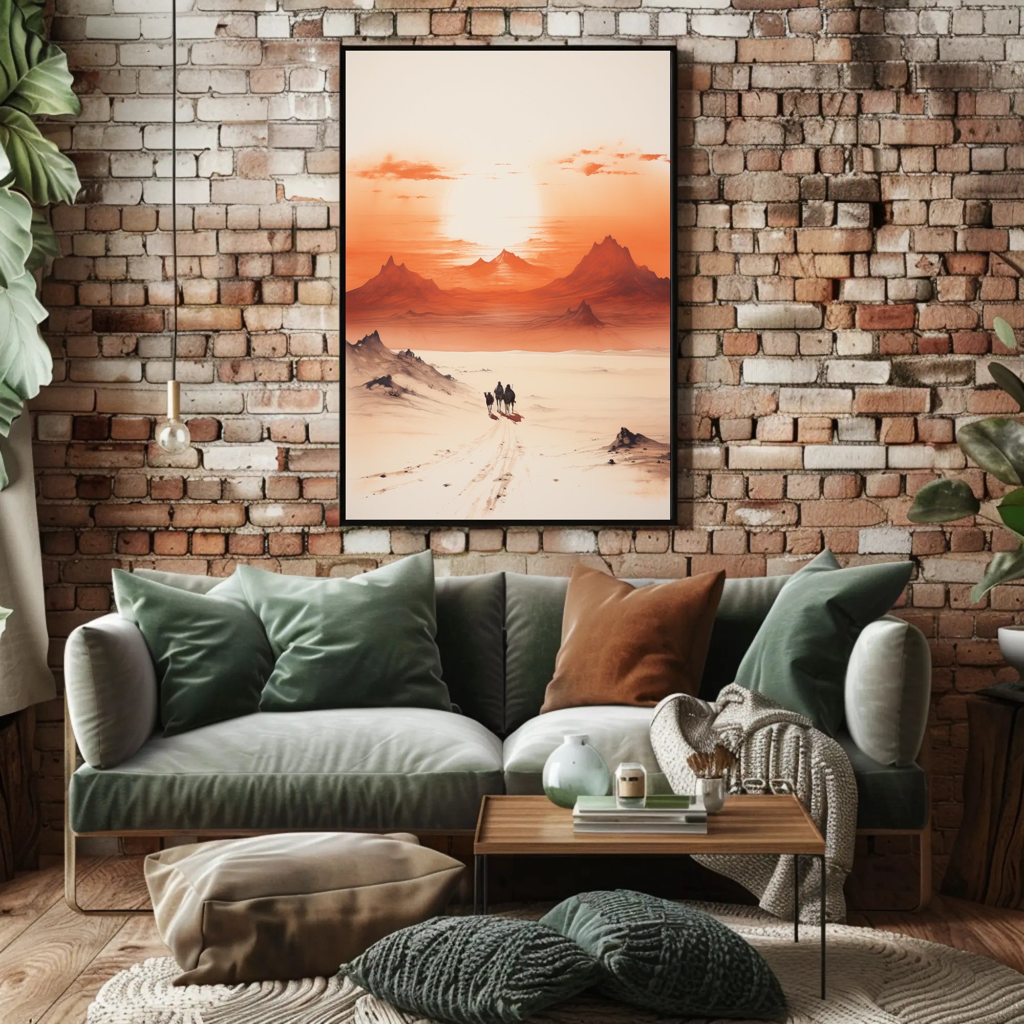 Desert Journey At Sunset Poster