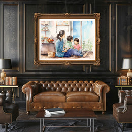 A Cozy Afternoon at Home Poster PosterGoat