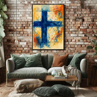 Abstract Nordic Cross Abstract Poster