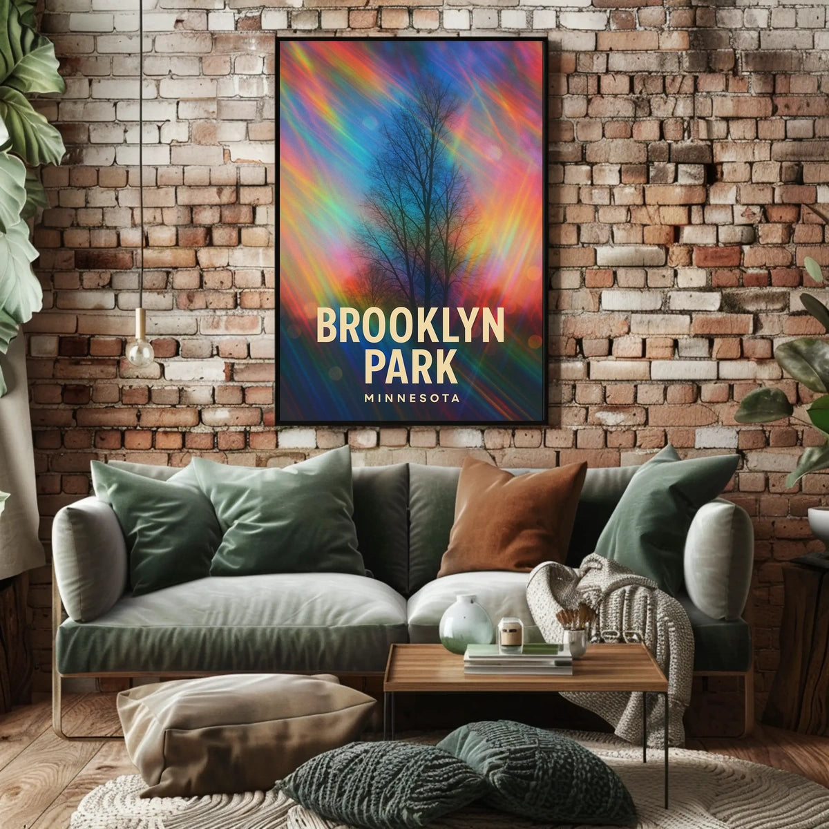 Brooklyn Park Minnesota Scenic Minimalist Wanderlust Poster