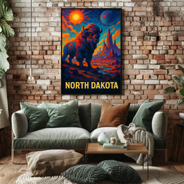 North Dakota Majestic Wilderness Poster