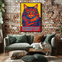 Norwegian Forest Cat Poster