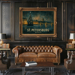 St. Petersburg at Night Poster