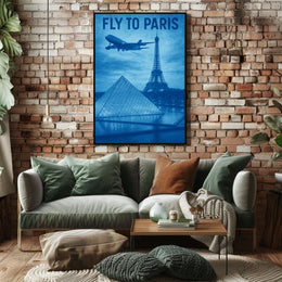 Fly To Paris Poster