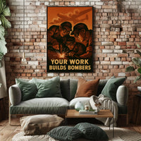 Your Work Builds Bombers Poster