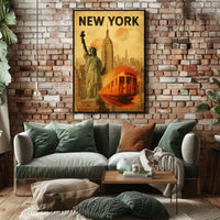 New York City Iconic Landmarks Poster