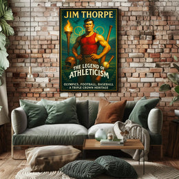 Jim Thorpe The Legend of Athleticism Poster PosterGoat