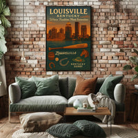 Louisville, Kentucky Where Tradition Meets Innovation Poster