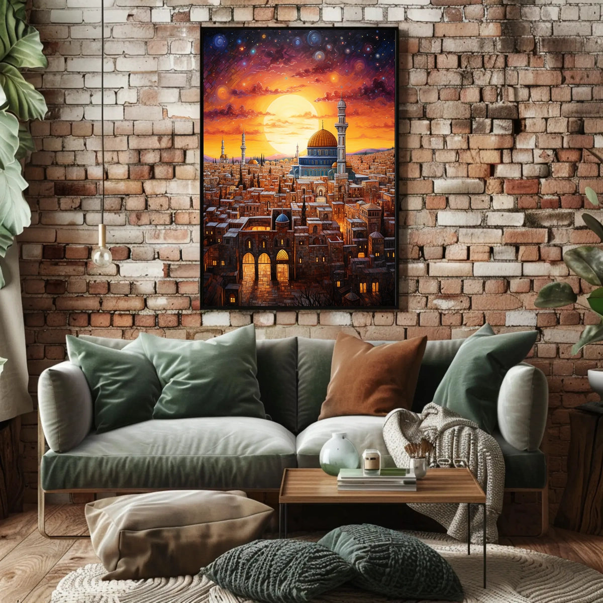 Historic Jerusalem Cityscape Middle Eastern Cultural Heritage Poster