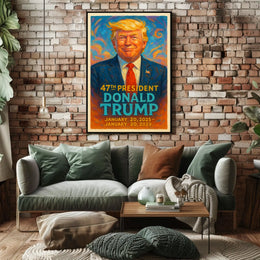 Trump Vision Triumph Patriotic Pop Art Poster